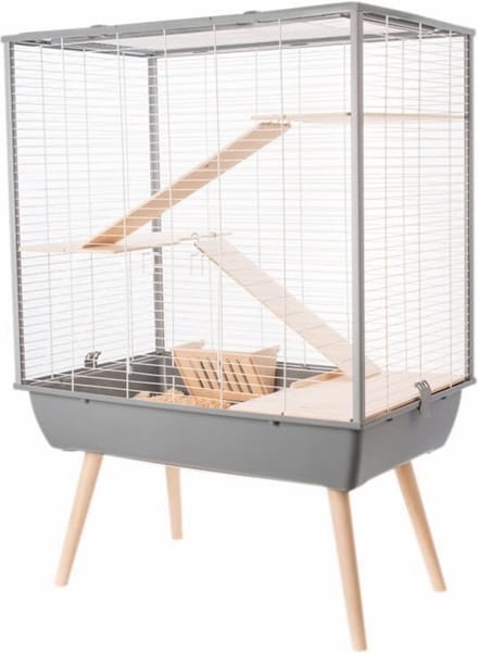 Zolux Kooi Neo Cozy Large knaagdieren H80, grijze kleur