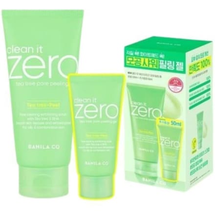 BANILA CO Clean It Zero Tea Tree Poriën Peeling Gel Set 120ml + 50ml green