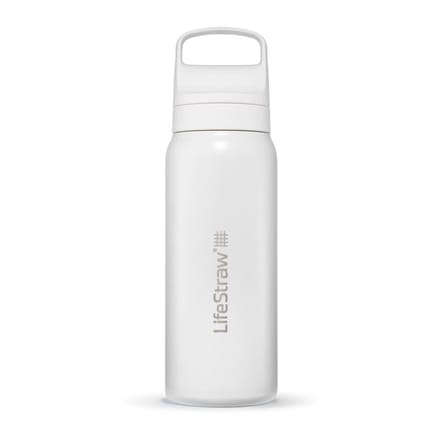 LifeStraw Go 2.0 Stainless Steel Water Filter Bottle - 700 ml - White