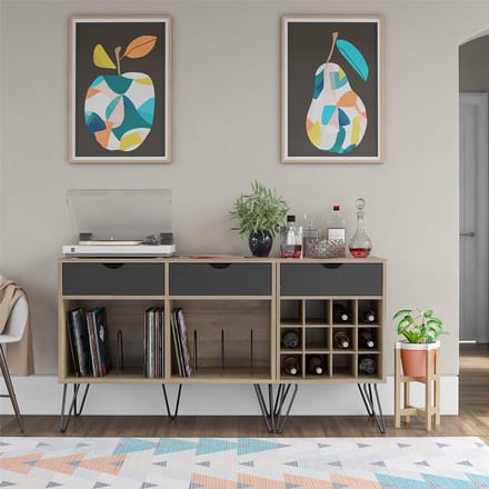 Harmony - Drankenstandaard in houtlook