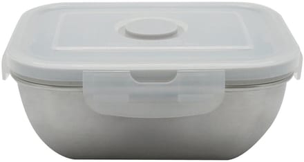 Lunchbox roestvrij staal 400 ml magnetronbestendig met deksel Fackelmann