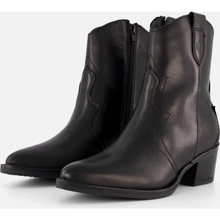 Tamaris Cowboylaarzen zwart Leer - Dames - Maat 36