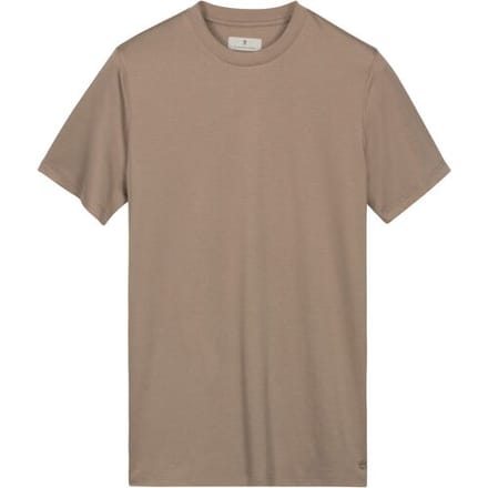 Thomas Maine T-Shirt Crew Neck Solid Color Liquid Cotton Licht Beige / male