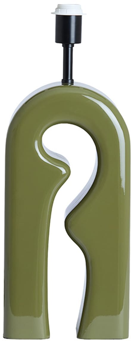 Tafellamp - groen - MISTRA - hout - losse armatuur - E27 - 1743469 - Light & Living