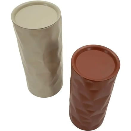 Bijzettafel Norimberga End Table Set 2 Pcs Ø 30×70 cm