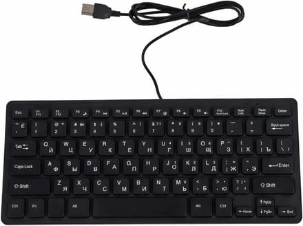 Compact USB Bedraad Toetsenbord met 78 Toetsen voor PC en Laptop