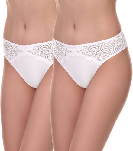 Merry Style Dames Brazilian Onderbroek - Katoen - Regular Taille - 2-Pack - MS-GAB-45-String-2P