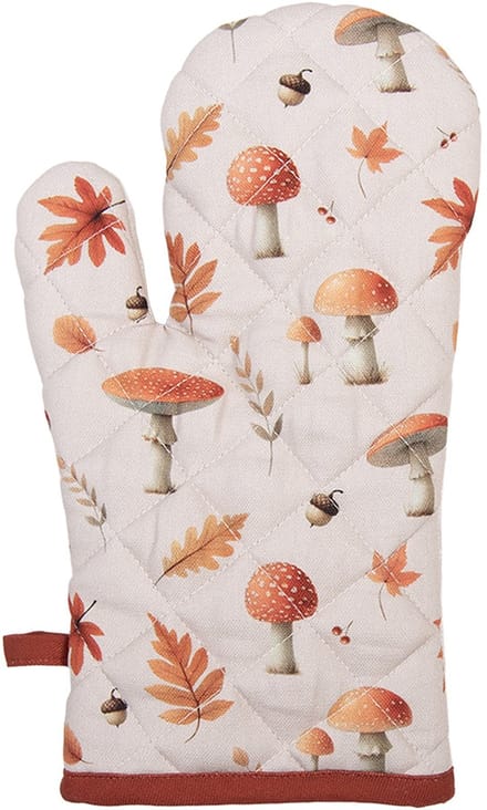 Clayre & Eef Ovenwant 18x30 cm Beige Katoen