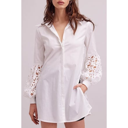 Anne Fontaine Vallauris White Größe: 36 | Blusenkleider Outlet | Damen | Weiß