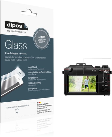 dipos – 2x Pantserfolie geschikt voor CCN X9 | 9H Screenprotector
