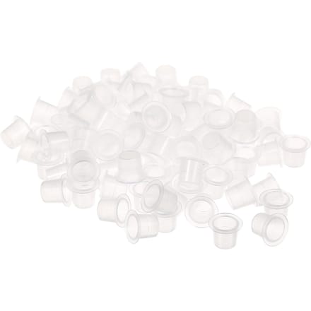 100 stuks Tatt oo Inktbeker Plastic Wegwerp Microblading Tat te Inktbekers Permanente Make-up Pigment