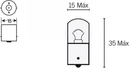 Ampoule Osram pour Scooter Piaggio 50 Fly 2005 à 2020 Neuf