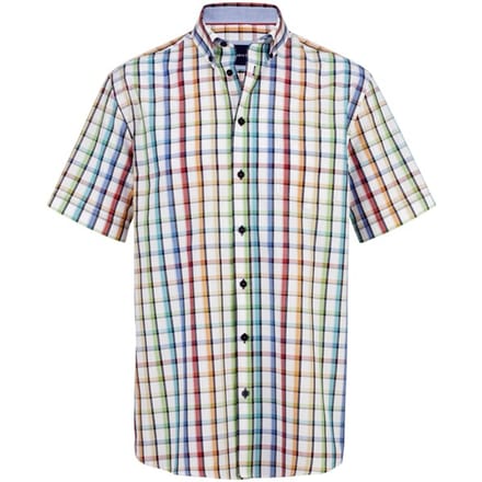 Babista herren Overhemd Met Korte Mouwen - 41/42 - wit - Plus Size