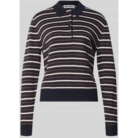 Poloshirt met geribde zoom