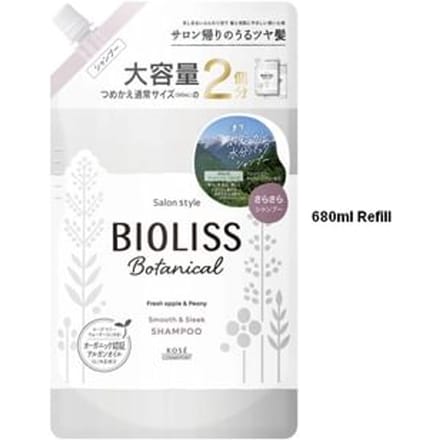 Kose - Bioliss Botanical Smooth & Sleek Shampoo 680ml Refill