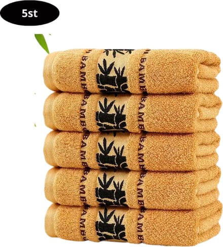 Nivard Handdoeken Set - Hotelkwaliteit - Handdoek - Towel - Geel - 5 Stuks