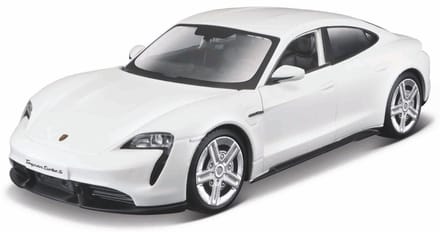 Maisto Modelauto - Porsche Taycan - wit - 7,5 x 3,5 cm - schaalmodel