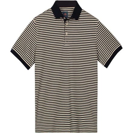 Baileys Polo Yarn Dyed Stripes Cotton Subtle Stretch Dark Blue / male