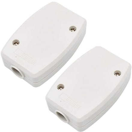 2 stuks 3-polige elektrische aansluitdoos - Waterdichte connector blok Junction Box