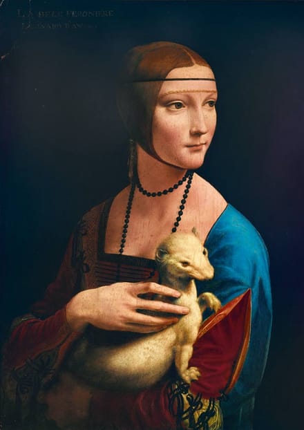 Bluebird Puzzle legpuzzel Leonardo Da Vinci - Lady with an Ermine 1000 stukjes.