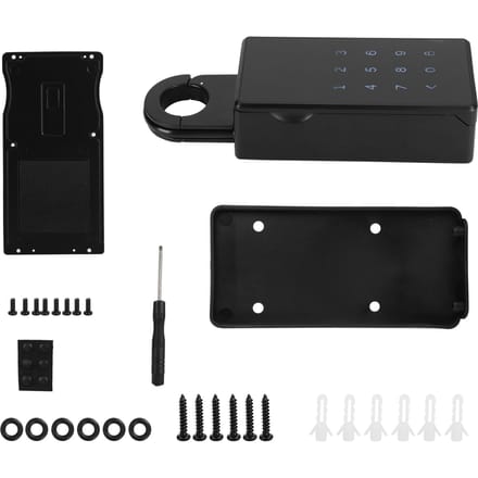 Boîte de Rangement pour Clés Suspendue Contrôle par Application Téléphonique Cadenas à Code pour Maison Hôtel École Bureau black