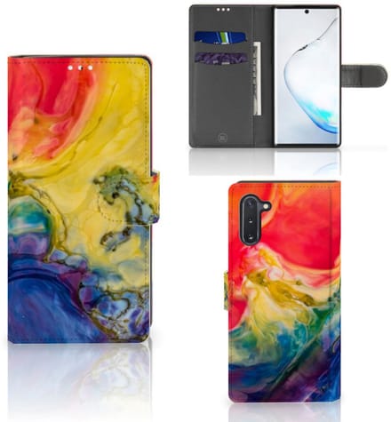 Hoesje Samsung Galaxy Note 10 Watercolor Dark