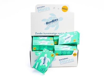 BenBits - Peppermint Mints Voordeelverpakking - Suiker en Plastic vrij - 24x
