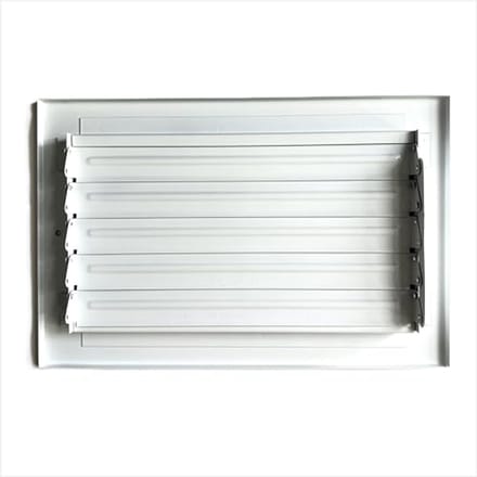 3-Weg Gestempeld Gezicht Stalen Plafond/zijwand Luchttoevoerregister 10"x6"