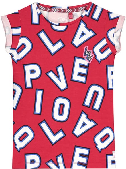 Quapi T-shirt Aisha cherry red letter