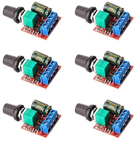Mini DC Motor Snelheidsregelaar voor 5V-35V Vermogen met LED-indicator