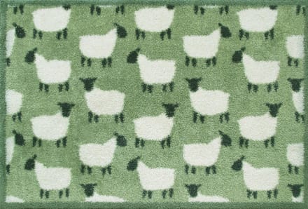Kleen-Tex Turtle Wasbare Deurmat - Flock Green - 60 x85cm