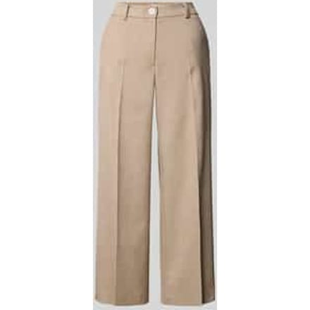 Fijn gestructureerde broek met persplooien