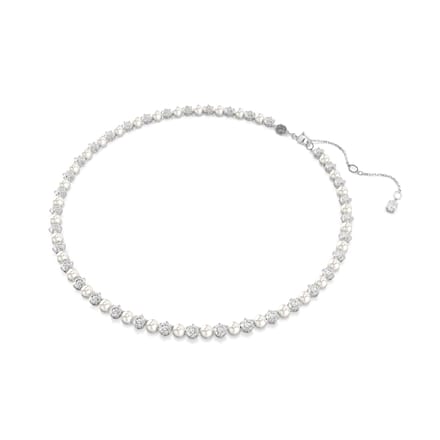Swarovski 'Matrix Pearl' Dames Sieraden Ketting van Basis Metaal - Zilver 5689623