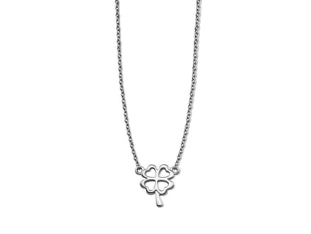 Ketting Klavertje Vier Zilver XN002S 42-45cm