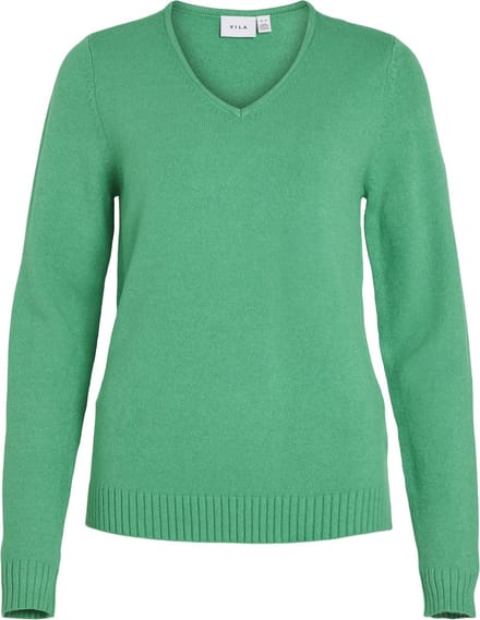VILA - VIRIL V-NECK L/S KNIT TOP - NOOS - Dames - Gebreide truien