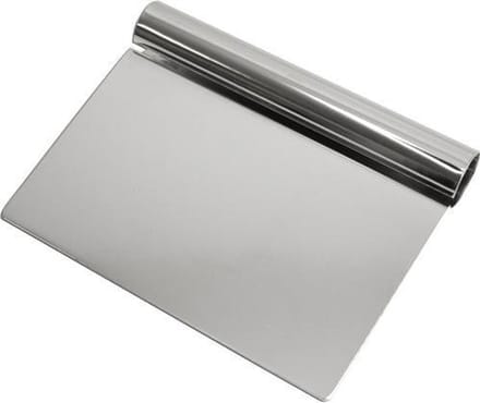 *** 2 Stuks Luxe RVS Deegschraper - Set Deegsnijders - Deegkrabber - Beslagschraper - Duurzaam RVS van Heble® ***