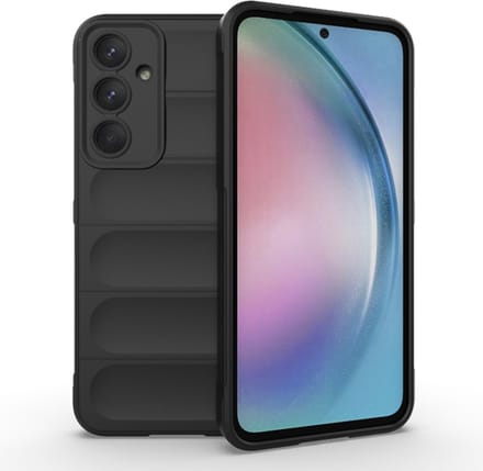 Hoesje geschikt voor Samsung Galaxy A55 - Techsuit Magic Shield Silicone Back Cover - Zwart