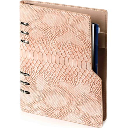 1016-68 Clipbook A5 Planner-map Croco Roos 1 week per 2 paginas 2026-2027-2028