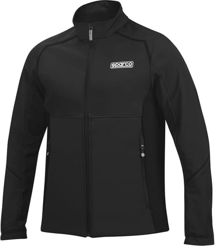 Sparco MY2026 Softshell Jas - Grijs — Marineblauw — XL