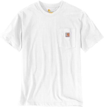 Carhartt Heren-T-shirt Workw Pocket S/S T-shirt White