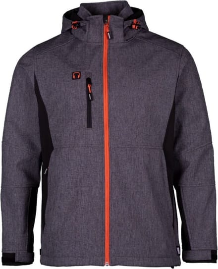 Herock Walder Reflecterende softshell jas - Antraciet/Zwart - Maat S - Experts