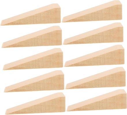 Houten Deurwiggen - Deurstoppers Wiggen - Deuren Open Houden - Verhoogde Wrijving Ontwerp - 10x3x3cm - Multi