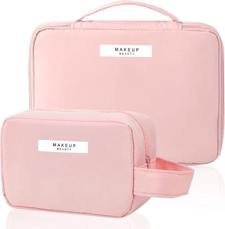 Toilettas Roze Grote Capaciteit Draagbaar Organizer voor Cosmetica