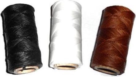 HB - Pektouw Vlechtgaren Gewaxet - 80 meter - Zwart