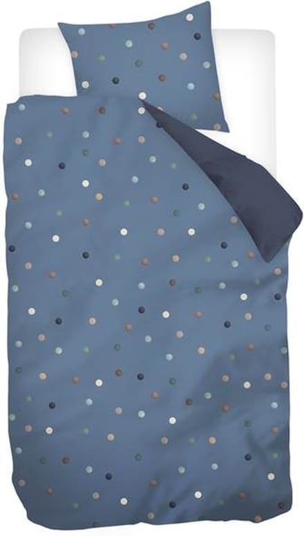 Snoozing Javier Dekbedovertrek - Eenpersoons - 140x200/220 cm + 1 sloop) - Blauw
