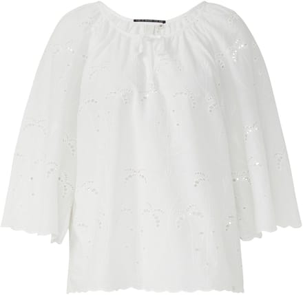 Blouse met Engelse borduur voor dames QS