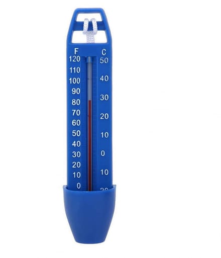 Zwembad Thermometer - Water Tester - Temperatuur Meten - Dubbele Schaal - 17 cm - Wit