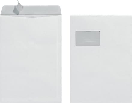 Herlitz envelop - DIN C4 - met venster - wit - 25 stuks