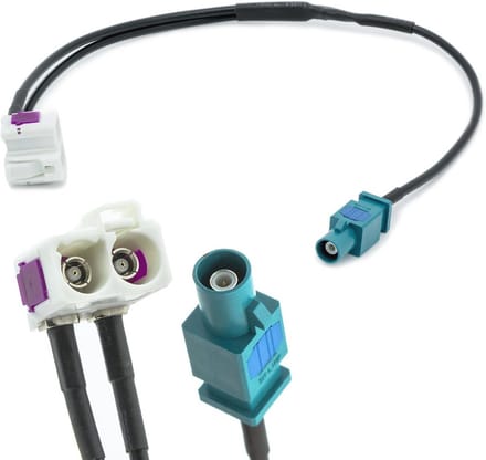 Dubbele FAKRA Antenne Adapter voor Auto - Enkele Stekker Verdeler