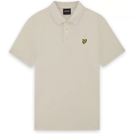 Lyle and Scott Polo Plain Ecru - Maat XS - Heren